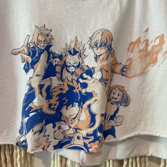 My Hero Academia Custom Micro Crop Top Crewneck SZ Small Nerd Cosplay Anime - Picture 3 of 6